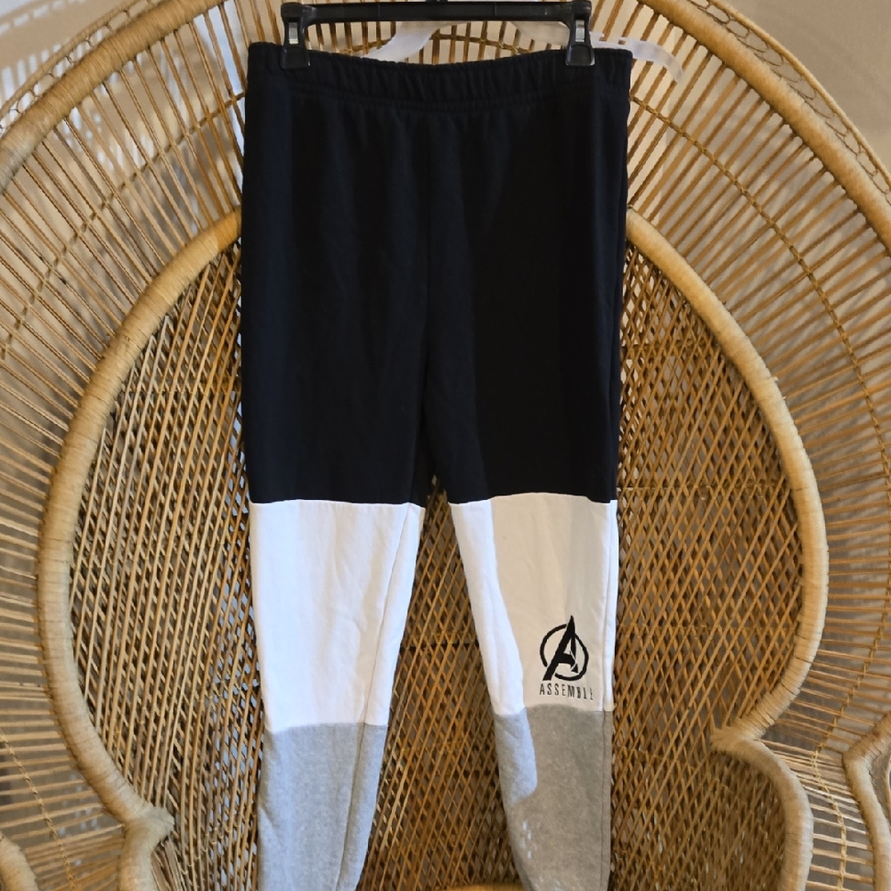 Avenger Kids Tri-Tone Joggers - Black, White, and Gray
